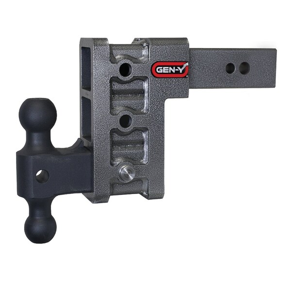 MEGA-DUTY 2.5 Shank 6 Drop 3.5K TW 32K Hitch & GH-0161 Dual-Ball